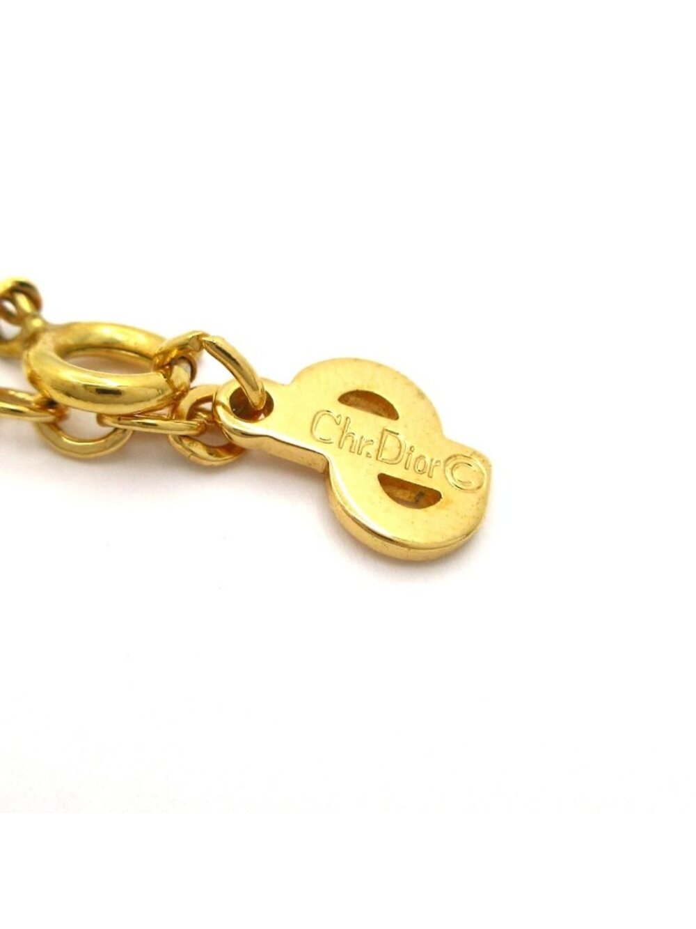 Dior Necklace Gold CD Logo - Picture 5 of 5